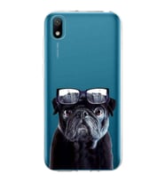 PrintiFy Huawei Y5 2019 ile Uyumlu 1mm Slim Fit Köpek 3 050f Baskılı Şeffaf  Kılıf