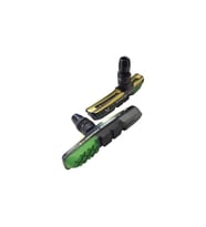 Brakco bisiklet Fren Pabucu M-L55D+955VCR Siyah/Yeşil performans