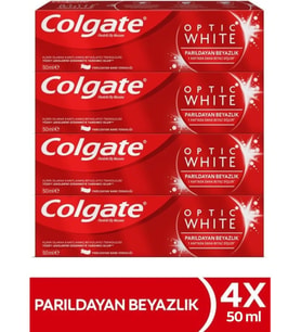 Colgate Optic White Parıldayan Beyazlık Diş Macunu 4 x 50 ml