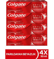 Colgate Optic White Parıldayan Beyazlık Diş Macunu 4 x 50 ml