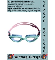 #Gözlük Konforlu Silikon Su Sızdırmaz Buğu Önleyici Çok Şık Ayarlanabilir Deniz Havuz Yüzücü Gözlüğü