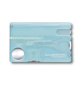 Victorinox SwissCard Manikür Seti Şeffaf Mavi 0.7240.T21