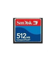 SANDISK CF COMPACT FLASH KART 512 MB