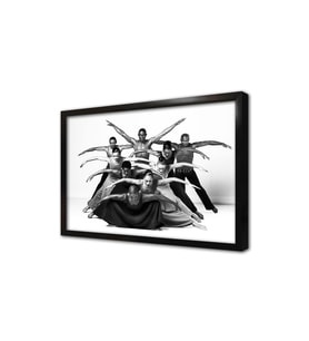 Modern Dansçılar Çerçeveli Mdf Tablo