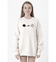 The Walking Dead Glenn Rhee Symbols Beyaz Kadın 2ip Sweatshirt