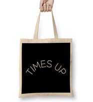 Times Up Crescent Slogan Bez Çanta Uzun Saplı
