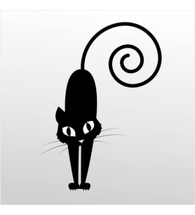 Folyo Sticker Kedi 40cm Uzunluk (Karışık)