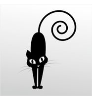 Folyo Sticker Kedi 40cm Uzunluk (Karışık)