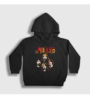 Presmono Unisex Çocuk Siyah Band V3 Pink Floyd Kapüşonlu Sweatshirt 395007tt