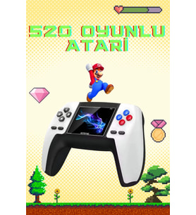 Konsol P5 Uyumlu Taşınabilir 520 Oyunlu Kablosuz Game Stick