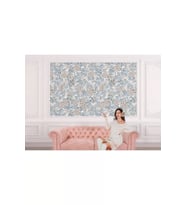 Çiçek Desenli Silinebilir Duvar Kağıdı-5644