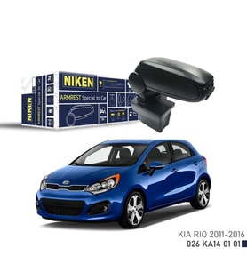 Niken Kia Rio 2011-2016 Araca Özel Kol Dayama Siyah (Karışık)