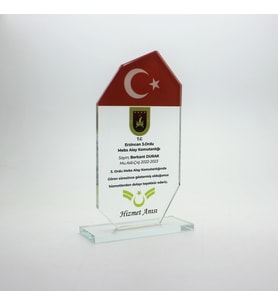 Askeri Kristal Plaket