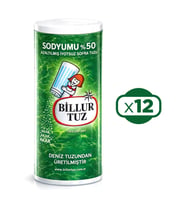 Billur Tuz Sodyumu Azaltılmış 500 gr x 12 Adet