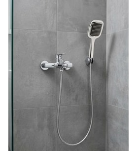 Siyah Duş Seti El Duşu Başlığı Spiral Hortum Dayanıklı Banyo Duş Aksesuarı