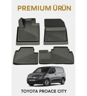 Toyota Proace City Uyumlu 3D Oto Paspas Premium