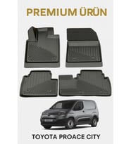 Toyota Proace City Uyumlu 3D Oto Paspas Premium