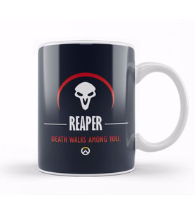 Reaper Death Walks Among You Overwatch Kupa Bardak Porselen