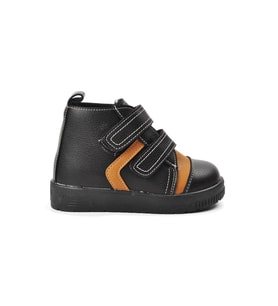Ayakmod Siyah Camel Ortopedik Bebek Bot 2301004 B (Siyah-Camel)