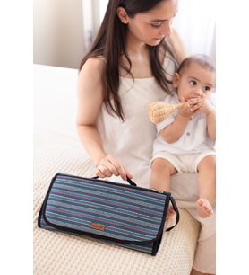Bebek Alt Açma Bakım Çantası Organizerli Anne Bebek Yenidoğan Değiştirme Minderi Bb-503