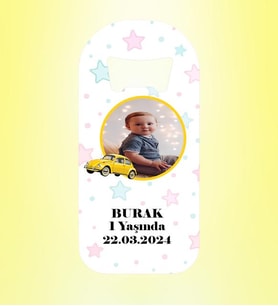 Vosvos Resimli Gökyüzü Magnet Açacak Kişiye Özel