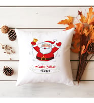 Kişiye Özel Noel Baba Temalı Yılbaşı Yastık
