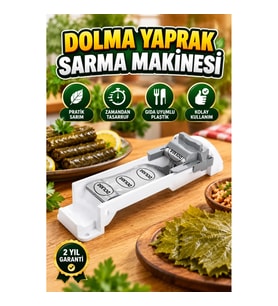 Kol Mekanizmalı Yaprak Sarma Aparatı – Gıda Uyumlu Plastik, Pratik Sarım Aleti