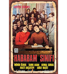 Yeşilçam Temalı Retro Ahşap Poster