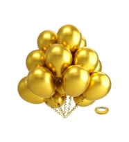 10 Adet Gold Altın Metalik Balon - Premium Lateks