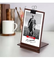 Ahşap Tabanlı Atatürk Masa Takvimi 2027