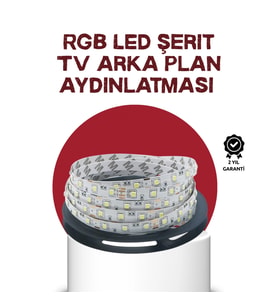 2 Metre Kendinden Yapışkanlı 5V LED Şerit – Televizyon ve Dekoratif Aydınlatma
