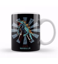 Godzilla Retro Japanese Kupa Bardak Porselen