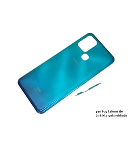 Infinix HOT 10 FULL KASA ARKA Pil Batarya Kapağı MAVİ