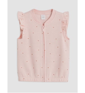 LCW Kids Pembe Bisiklet Yaka Kız Çocuk Yelek