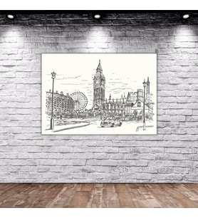 BK Home Londra Manzara Kanvas Tablo 70x100cm-1