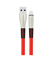 Konfulon S89 Metal Uçlu Lightning Kablo iphone Uyumlu 1M 2.4A - Kırmızı