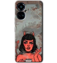 Tecno Camon 19 Pro Kılıf HD Desen Baskılı Kılıf - Devil Girl