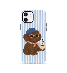 iPhone 11 Vorian Çift Katmanlı MagSafe Kılıf Cafe Dog Riviera