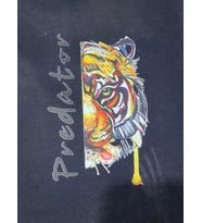 14X10 CM ÜTÜ İLE YAPIŞAN KAPLAN TRANSFER BASKI TİŞÖRT BASKI KOT BASKI