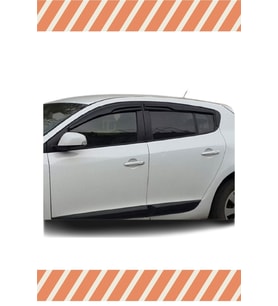 Renault Megane 3 Hb 2010-2016 4'lü Mügen Tip Cam Rüzgarlığı