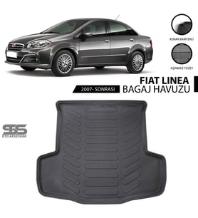 Fiat Linea Bagaj Havuzu 2007 Sonrası Havuzlu Bagaj Paspası