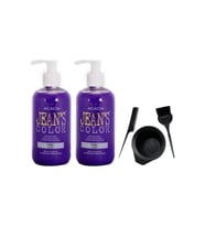 Jeans Color Saç Boyası Leylak 250ml 2 Ad + Saç Boya Kabı Seti