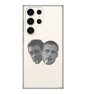 Samsung Galaxy S23 ULTRA Uyumlu Fight Club Desenli Şeffaf Telefon Kılıfı