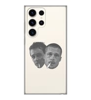 Samsung Galaxy S23 ULTRA Uyumlu Fight Club Desenli Şeffaf Telefon Kılıfı