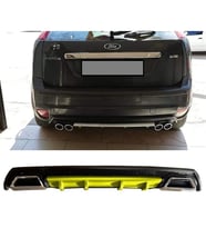 Ford Focus 2 Hatchback Sarı Difüzör Çiftli Kare Egzoz Görünümlü D Tip Difizör 2004 - 2010
