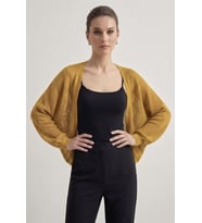 Premium Ajurlu İnce Triko Bolero Hırka