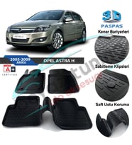 Opel Astra H Havuzlu 3D Paspas Niken Siyah 2005-2012