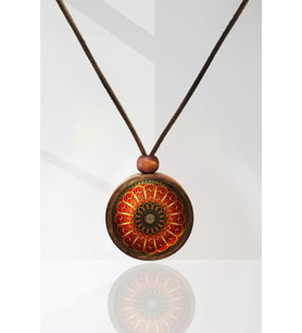 Mandala Ahşap Kolye N11.29035
