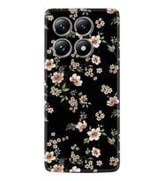 Xiaomi Redmi Note 14 Pro Plus Kılıf Boutique Baskılı Resimli Siyah Fon Çiçek Pcode -045