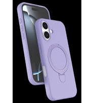 Pilelistore   Apple iPhone 16 Plus Regal Magsafe Standlı Kapak - Lila
